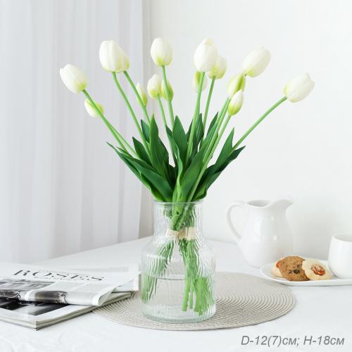 Ваза для цветов 18 см / WRD-115 /уп 30/без и/уп