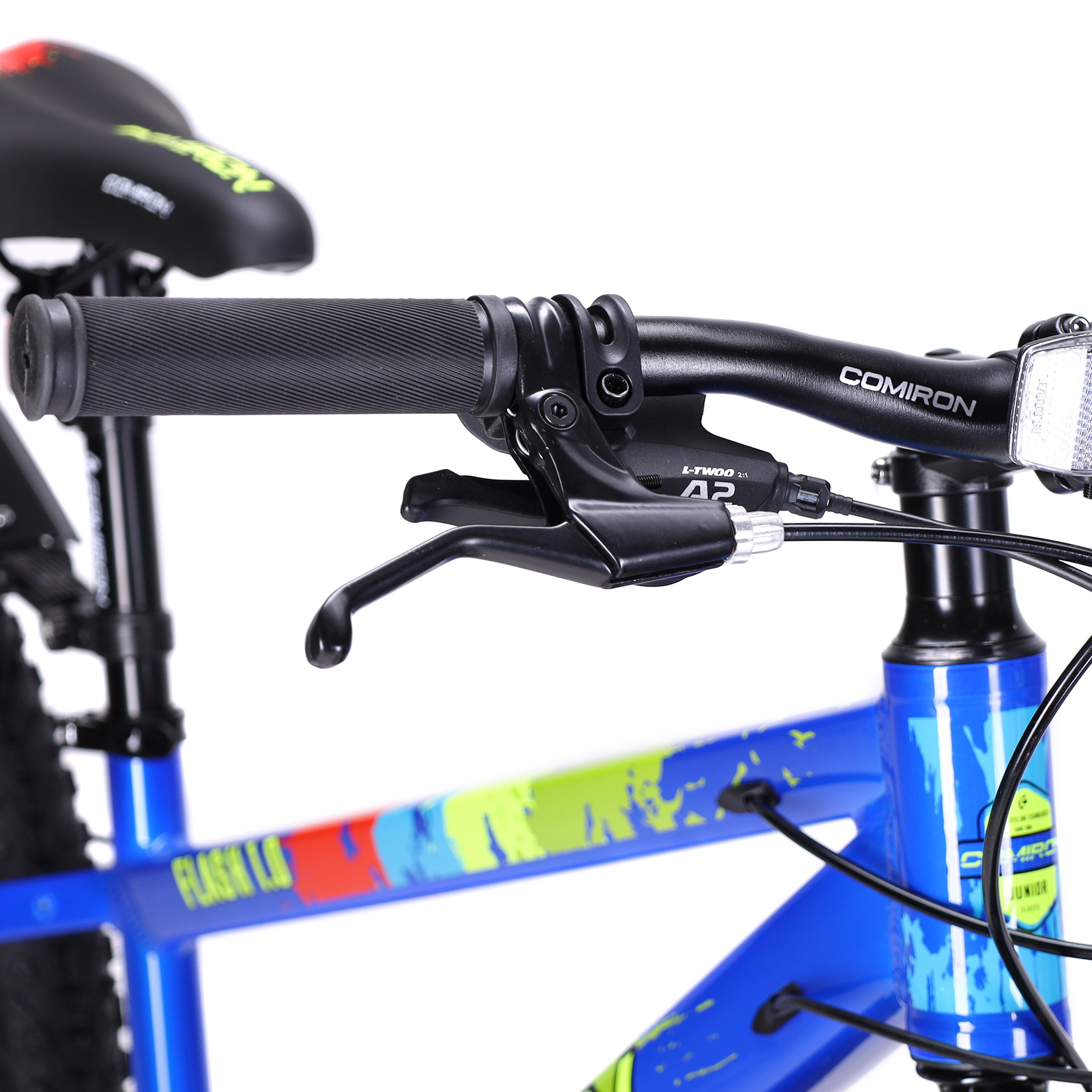 Велосипед 24"x3.0 рама 13" 7sp COMIRON FLASH полуфэт ригид синий