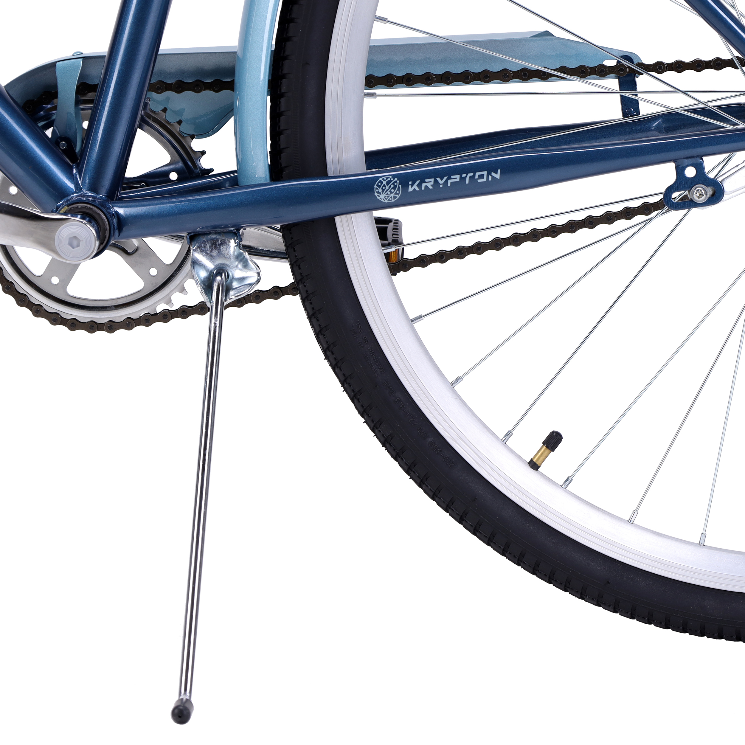 Велосипед городской с корзинкой 28" рама 19" 1sp KRYPTON DACHA M синий металлик ЦВК