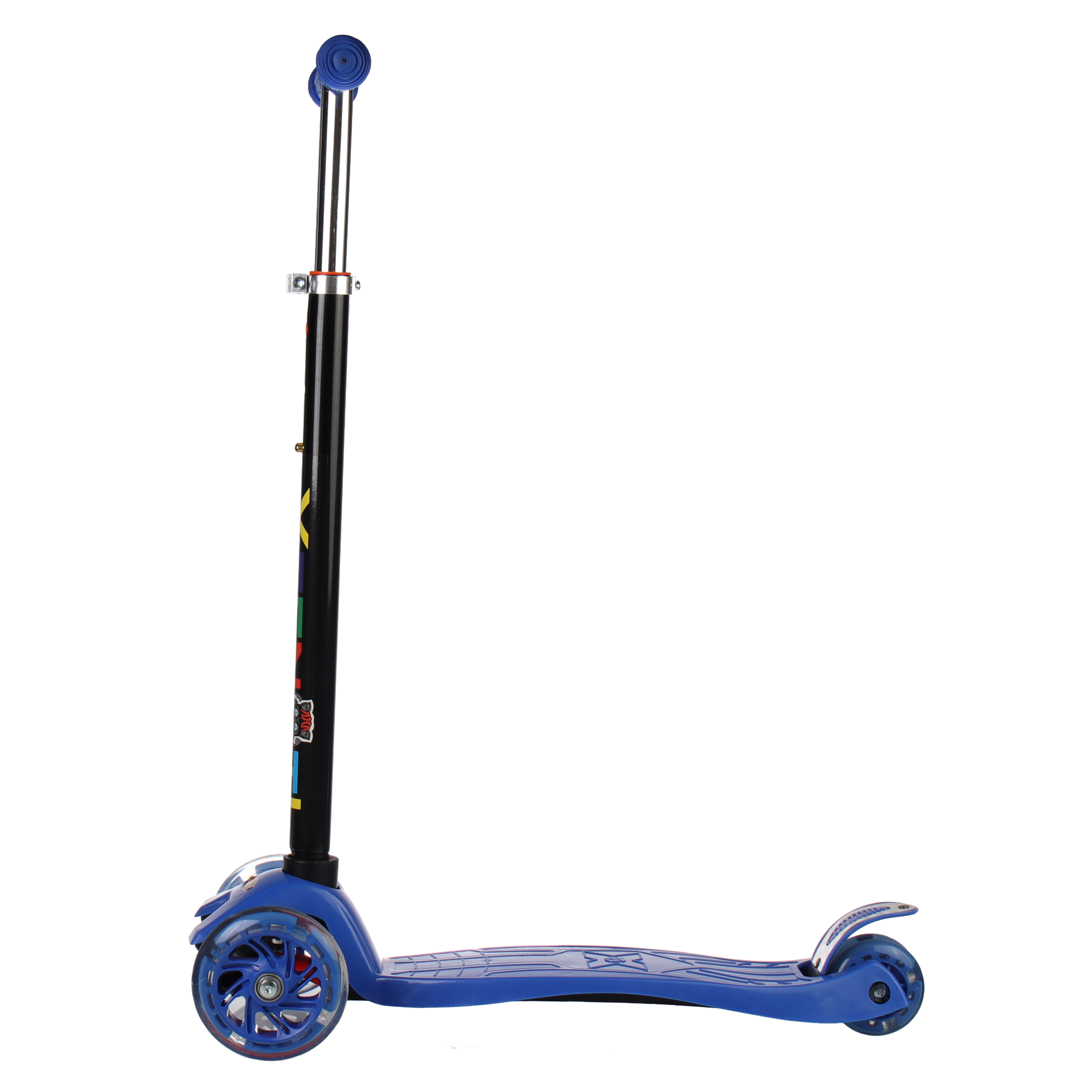 Самокат трехколесный от 3-х лет Yeenot Kids GT4108, до 50кг, вес 2.3кг, свет. колёса PU 116мм ABEC7, синий, БК/уп10/ АКЦИЯ!