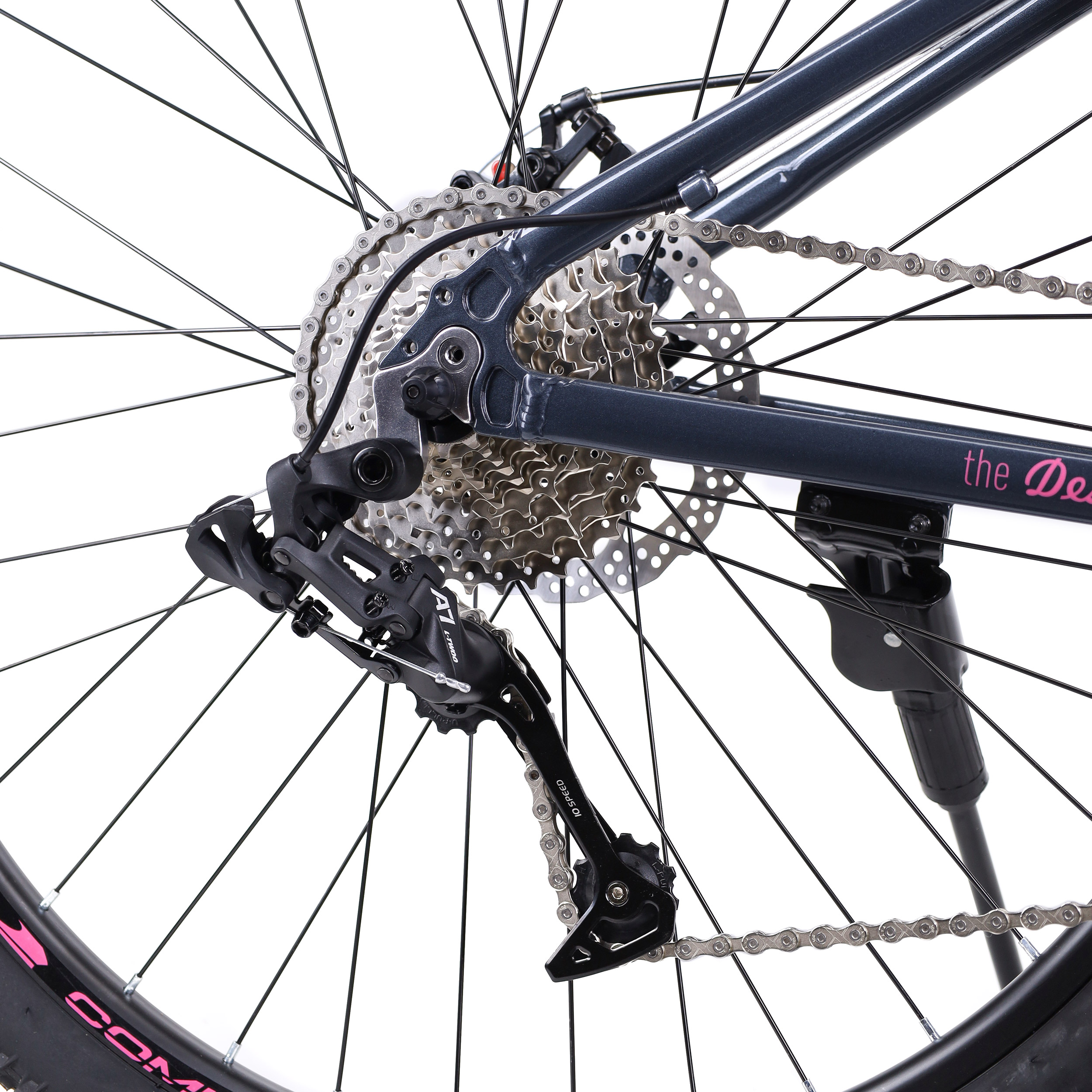 Велосипед 27,5" рама 17" 1х10sp COMIRON DESIRE розовый дымный