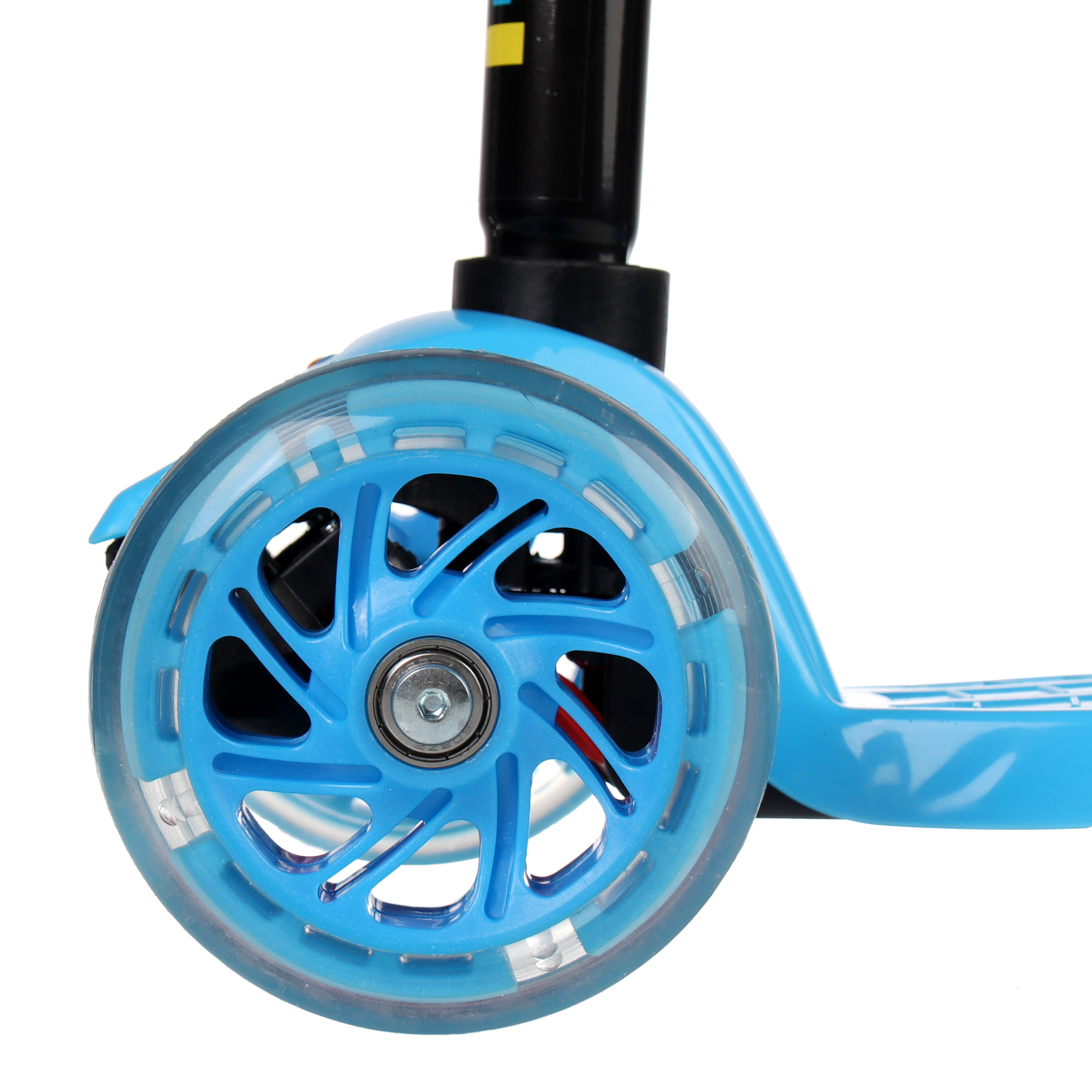 Самокат трехколесный от 3-х лет Yeenot Kids GT4108, до 50кг, вес 2.3кг, свет. колёса PU 116мм ABEC7, ярко-голубой, БК/уп10/ АКЦИЯ!