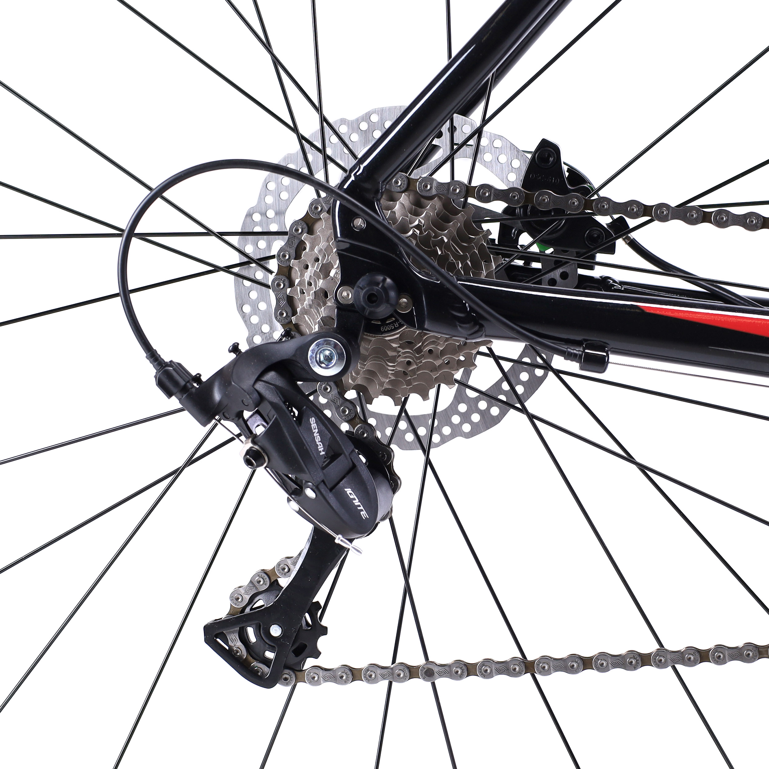 Велосипед шоссейный COMIRON RONIN I 700C-510mm SENSAH 2X9S QR цвет: чёрный black charcoal