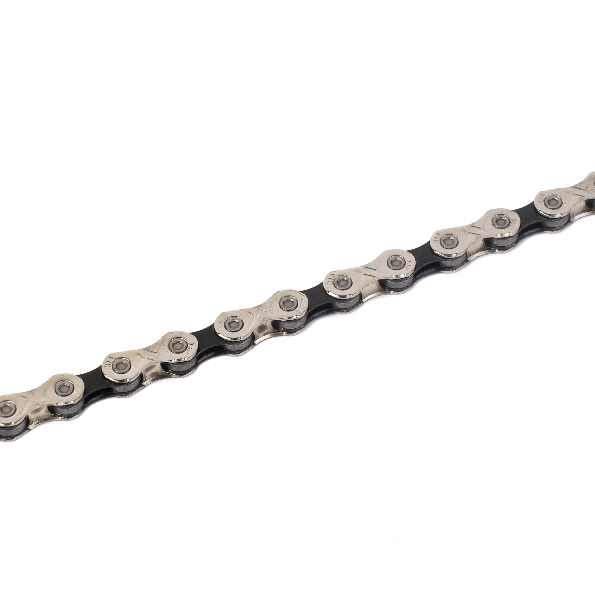 Велосипедная цепь KMC 10 speed. X10. 1/2"x11/128"116звеньев. Asymmetrical 
chamfering. 100% Compatibility. С замком./уп 30/