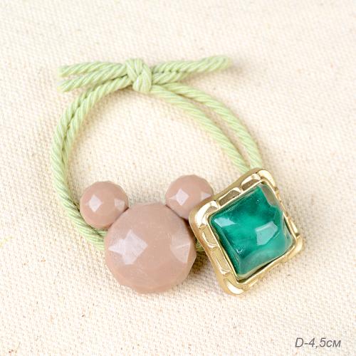 Резинка-шнурок для волос 4,5 см / YIW-76 /уп 100/ Мишка