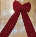 Новогоднее украшение Бант 30х80 см красный бархат / WZ149260410-51 /уп 240/
