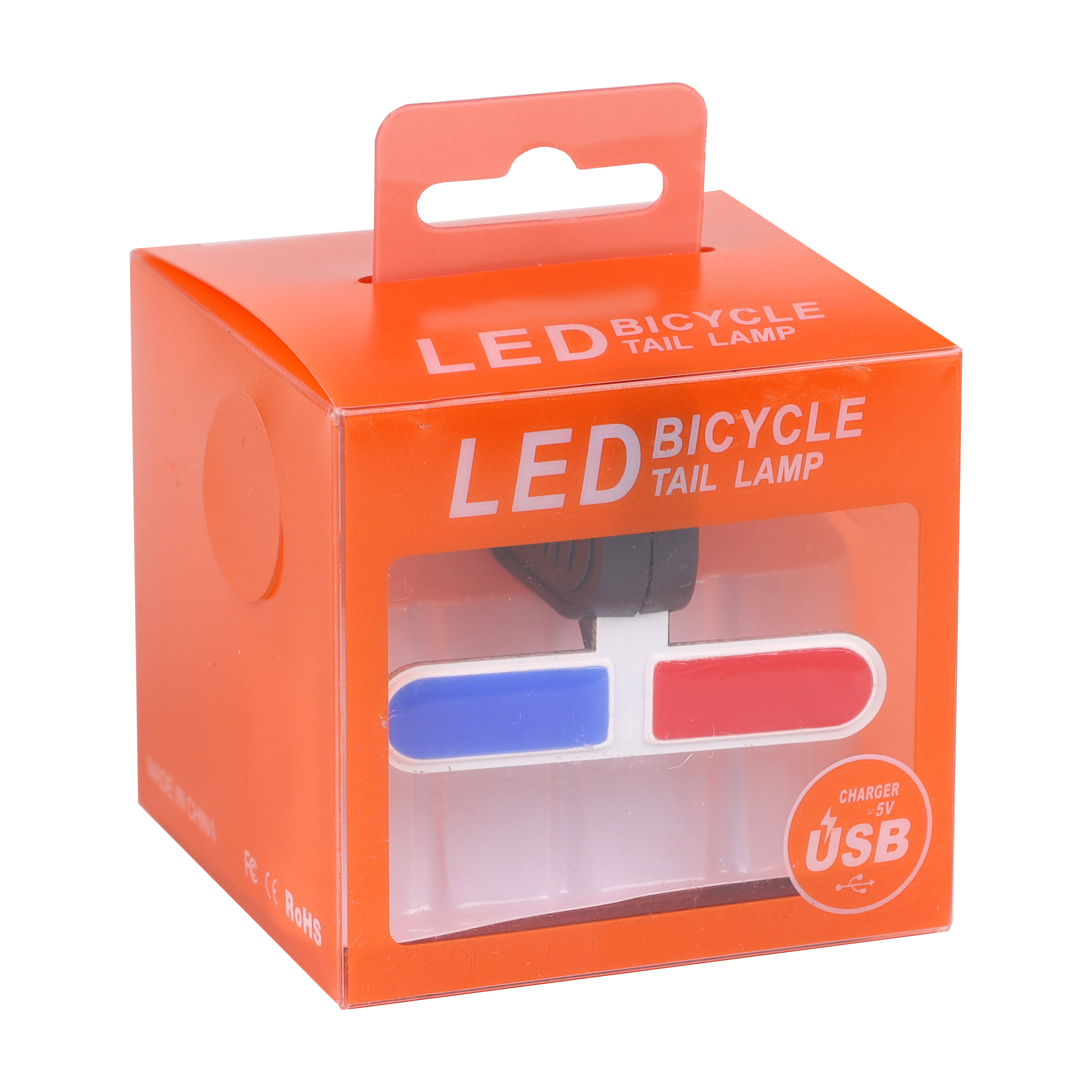 Фонарь задний COMIRON "ATTENTION" корпус: PC, суперлегкий, свет 18LED, 10lm, 250mAh, USB-micro, влагозащита IP64 /уп 95/105/