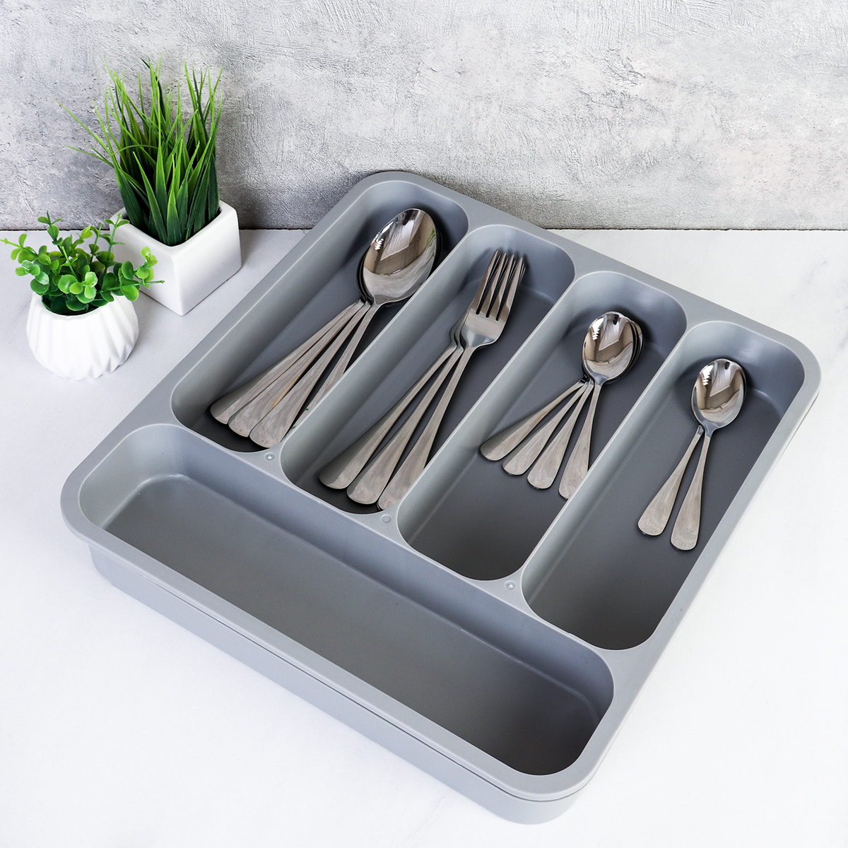 Лоток для столовых приборов раздвижной 52(32)*34 см/ АН-101 /уп 20/ 