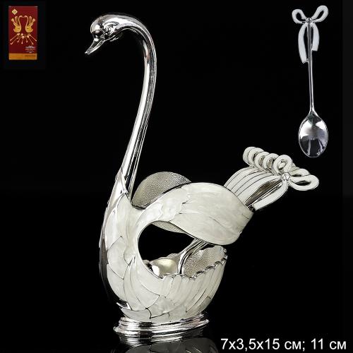 Ложки в наборе 7 предметов / 270-10 -серебро /уп 100/