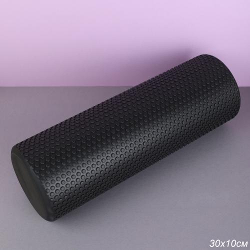Ролик массажный спортивный 30x10/ черный /уп50