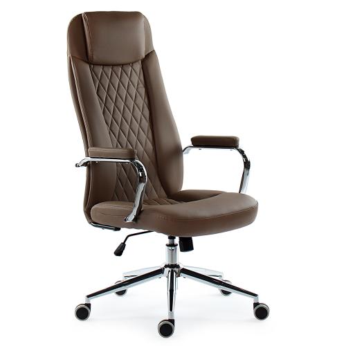 Кресло руководителя CH-11M Темно-бежевый экокожа № 54