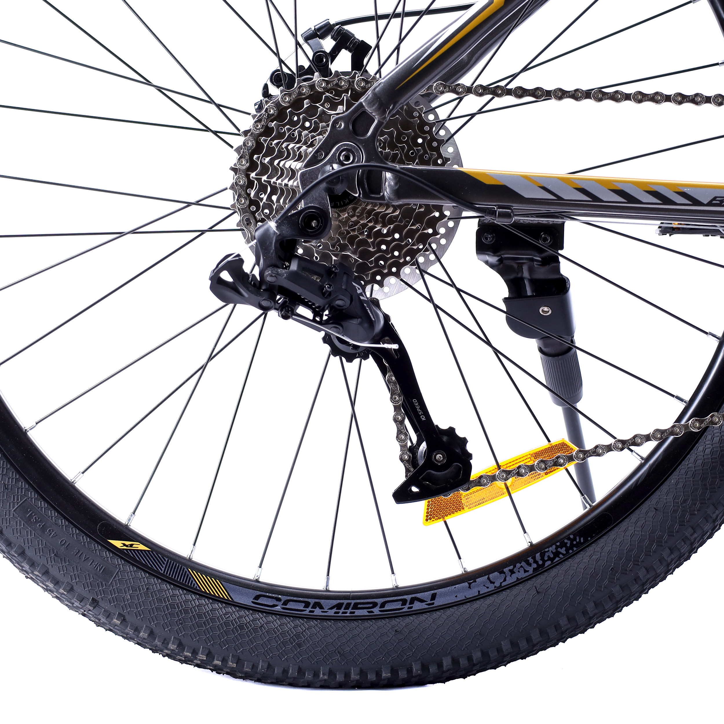 Велосипед 26" рама 15" 1х10sp COMIRON BRAVE 2.0 чёрное золото