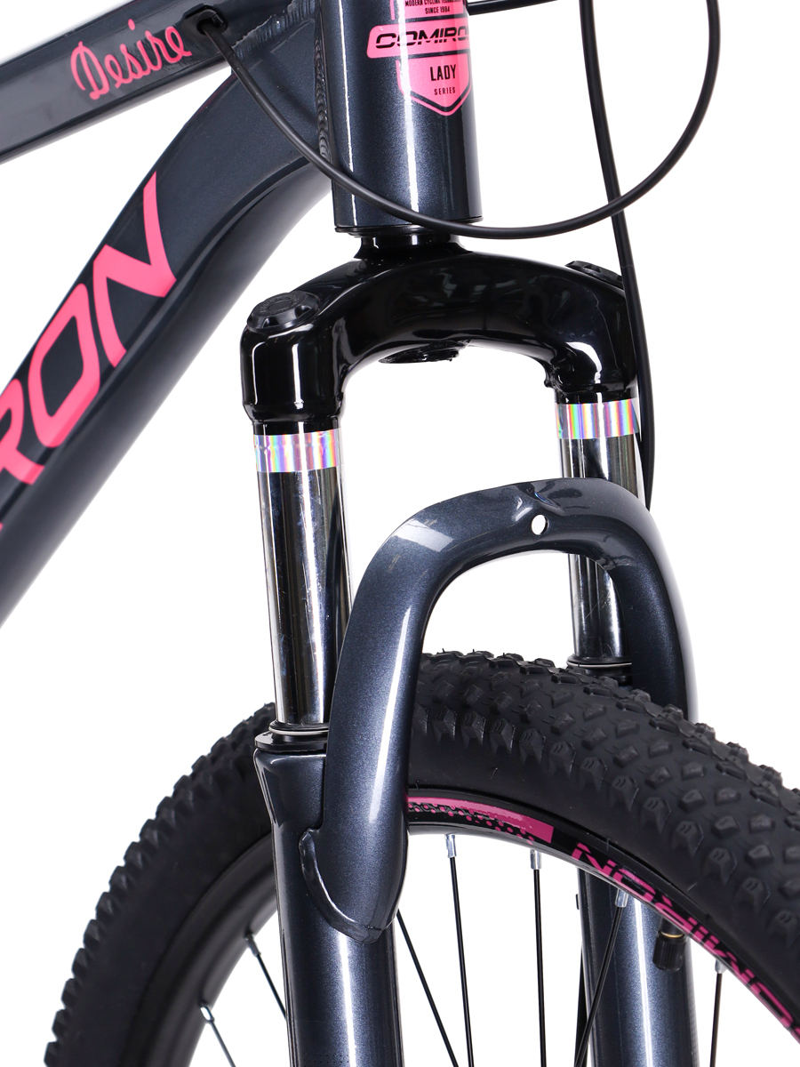 Велосипед 27,5" рама 17" 1х10sp COMIRON DESIRE розовый дымный
