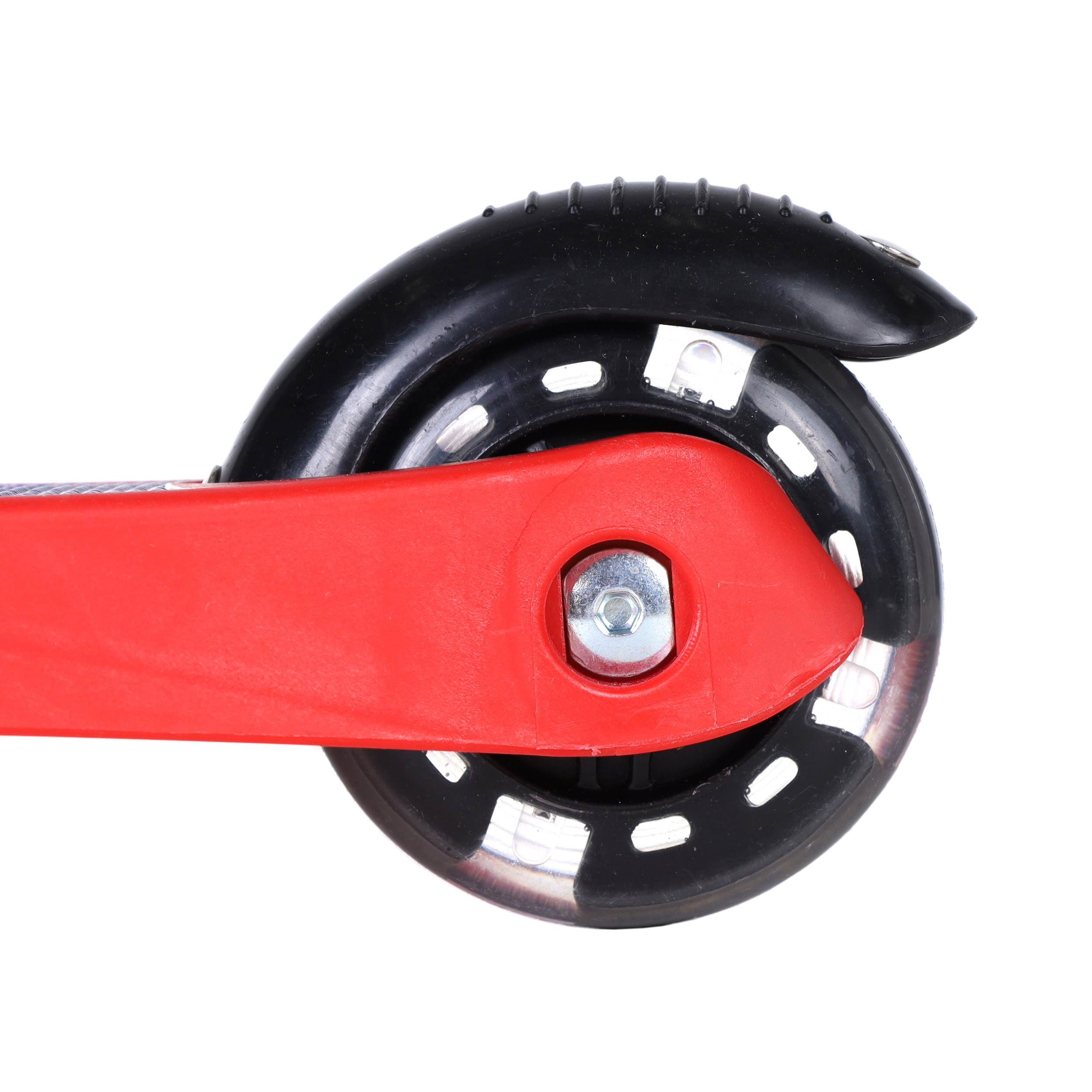 Самокат трехколесный облегчённый для детей от 2-х лет Yeenot GT2018-16, нагрузка до 30кг, вес 1,4кг, светящиеся колёса PU110мм, цвет Космос БК/уп10