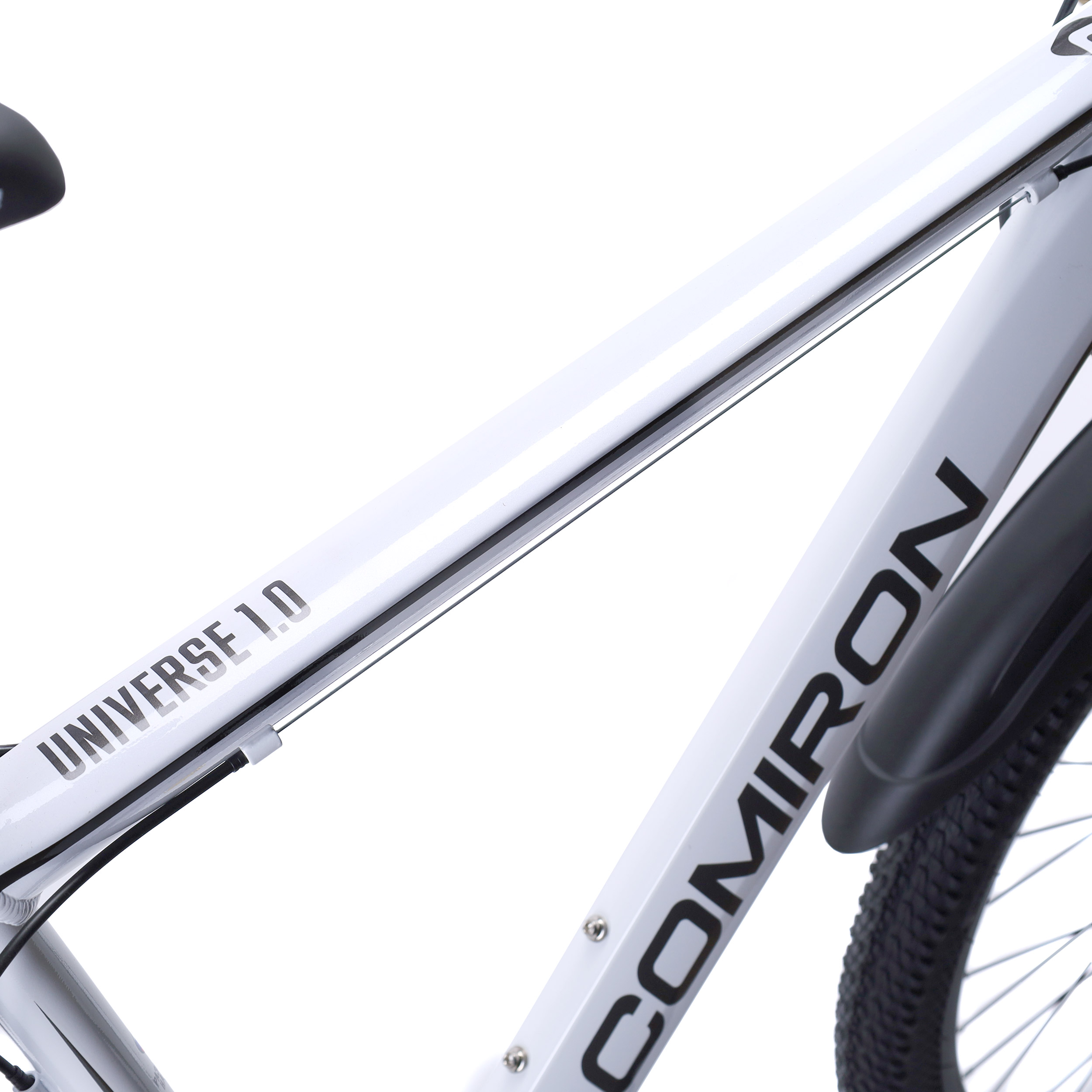 Велосипед 26" рама 19" 21sp COMIRON UNIVERSE белый дип грей металлик