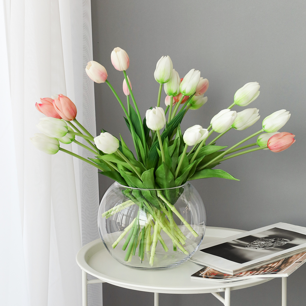 Ваза декор флорариум 17х23 см Шар 4 литра / Q-23 /уп 18/ СКИДКА НА КОРОБ 11%