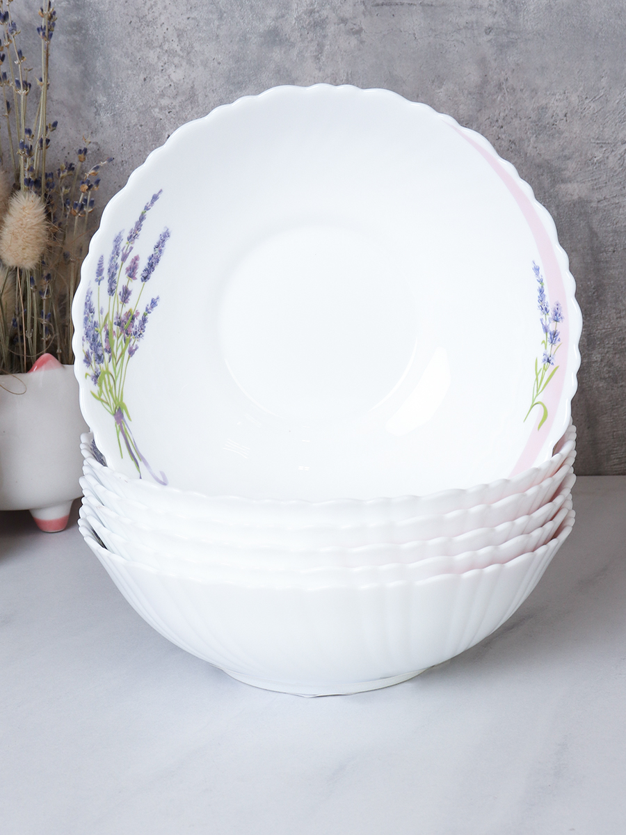 Набор суповых тарелок 6 штук 650 мл 175 мм / O302007CE BB406 /уп 4/ Лаванда 