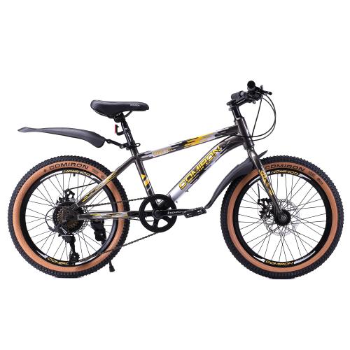 Велосипед 20" рама 12" 7sp COMIRON REBEL ригид чёрный