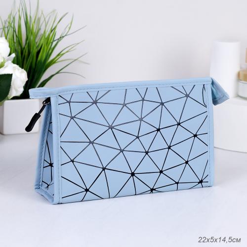 Косметичка 22х14,5х5 см / GENA-28 / голубая 690491