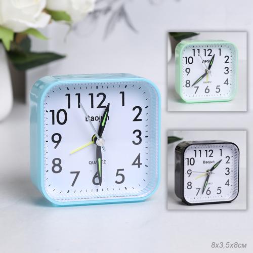 Будильник 8х3,7х8,2 см / 6623 /уп 200/ 
