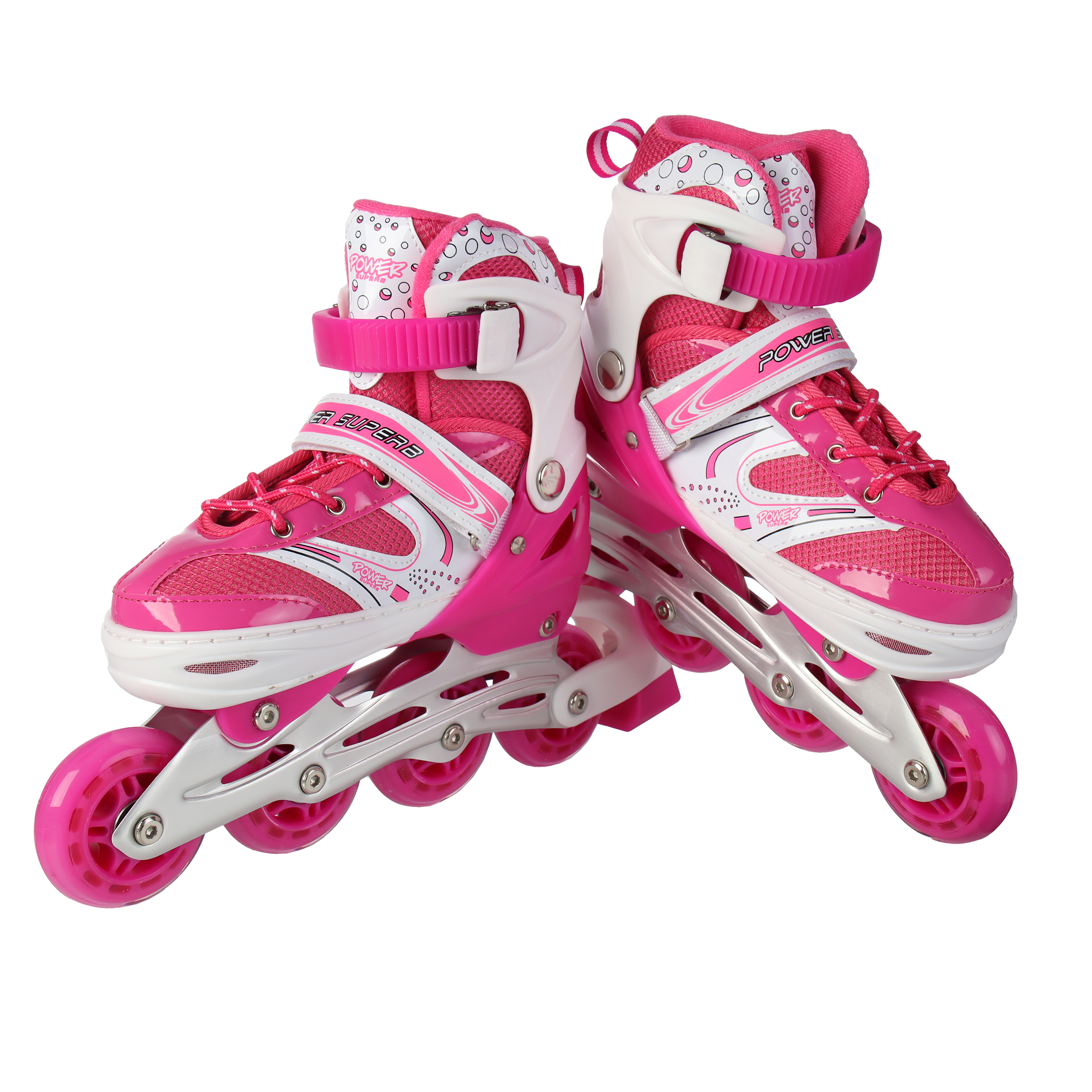 Роликовые коньки POWER / L6035М /уп 6/ (35-38) розовый