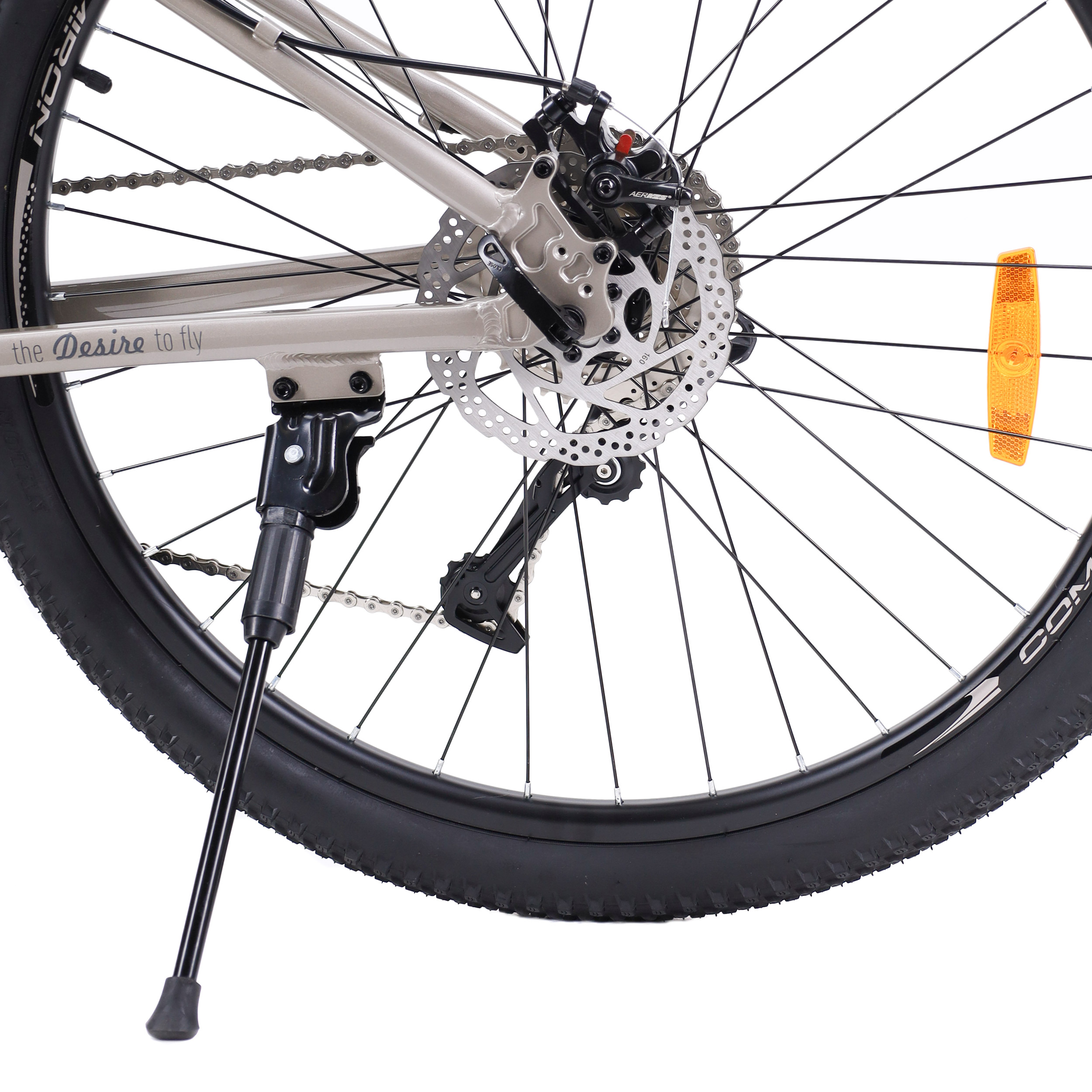 Велосипед 27,5" рама 17" 1x10sp COMIRON DESIRE серый тёплый