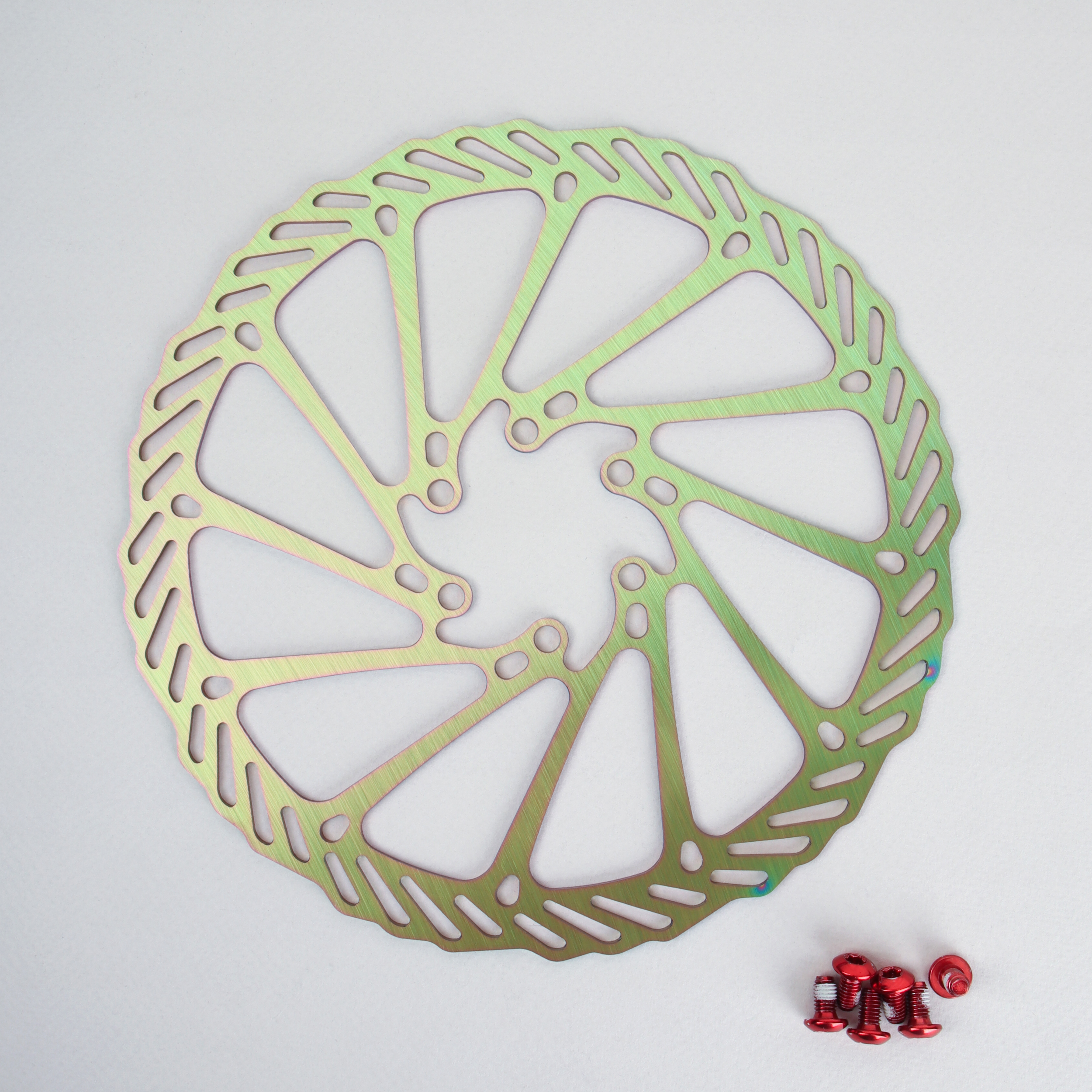 Ротор  дискового тормоза TOOPRE G3-180color, диаметр диска 180мм, 44мм. Толщина 1.8мм. 6 отверстий. Вес 130гр. Цветной