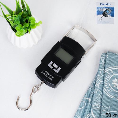 Весы безмен электронные 50 кг / QR603-1 /уп 100/* без батареек