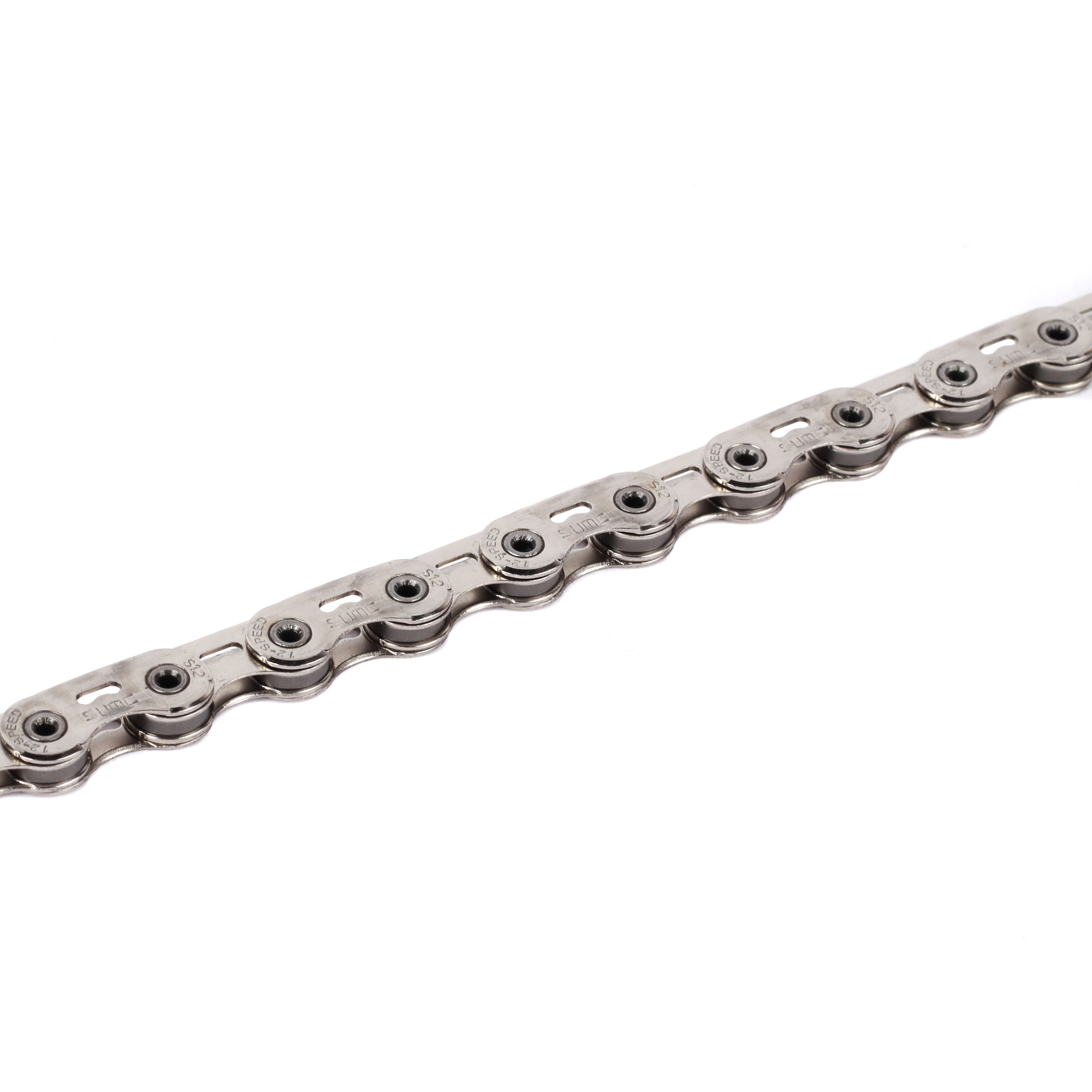 Велосипедная цепь SUMC 12 speed S12SL PRO 1/2"x11/128" 126L. for SHIMANO. SILVER ГОСТ 30442-97 ISO 9633 /уп 20/
