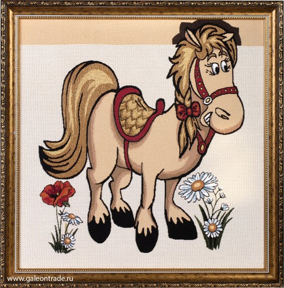 Картина гобелен 47x48 Красотка / KS4020-2 / иваново 