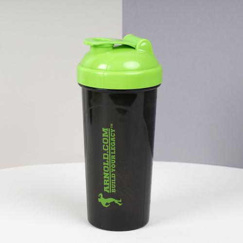 Бутылка/Шейкер BIGBRO SHS-700 чёрно-зелёная, для спортивного питания 700ML/уп60