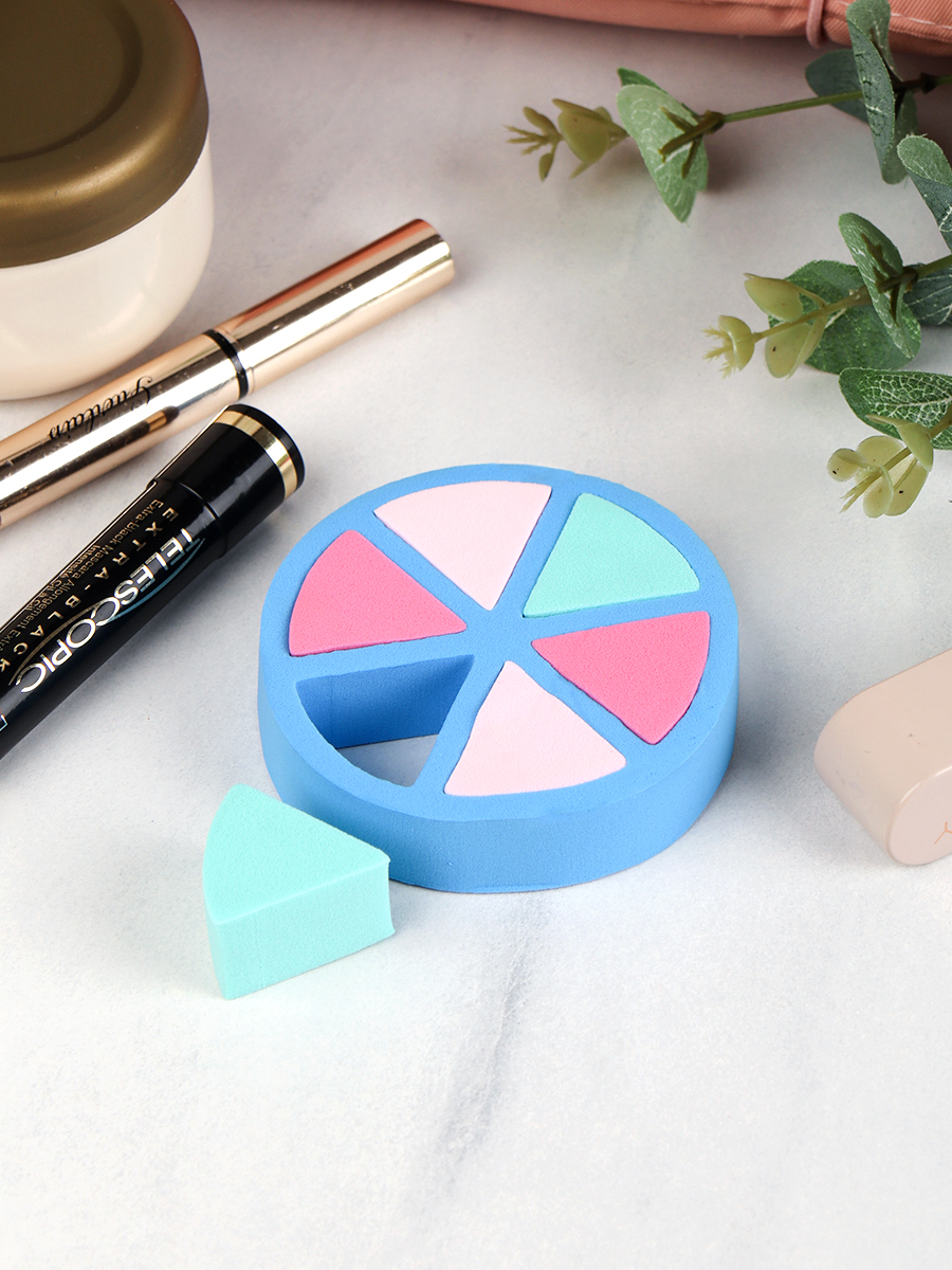 Спонж для макияжа набор 6 штук / GESSIE-7 /уп 20/250/726820