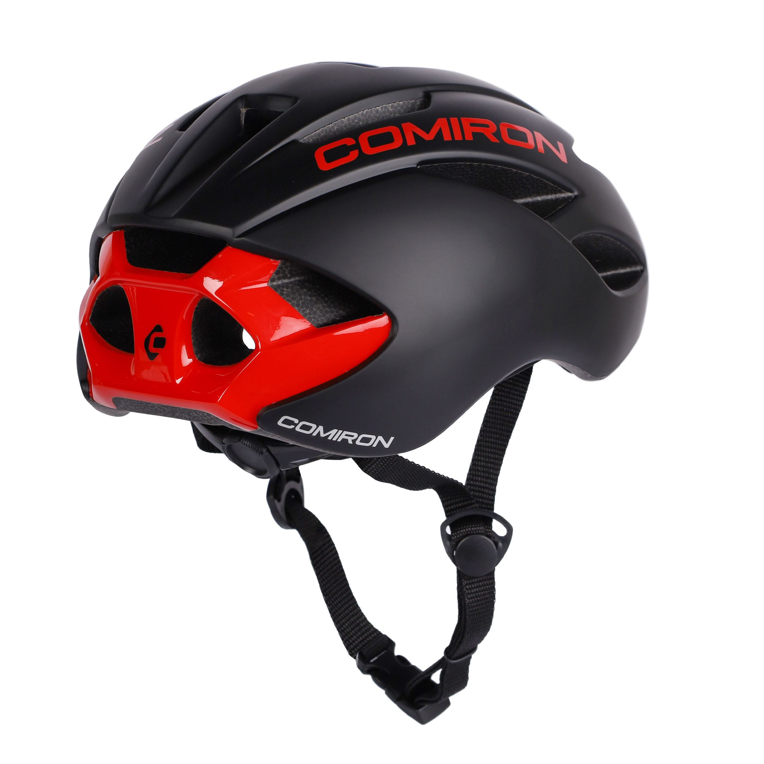 Шлем велосипедный COMIRON Aero. Цвет: Black. Размер: M (55-59см)  / MX-100T / уп 12