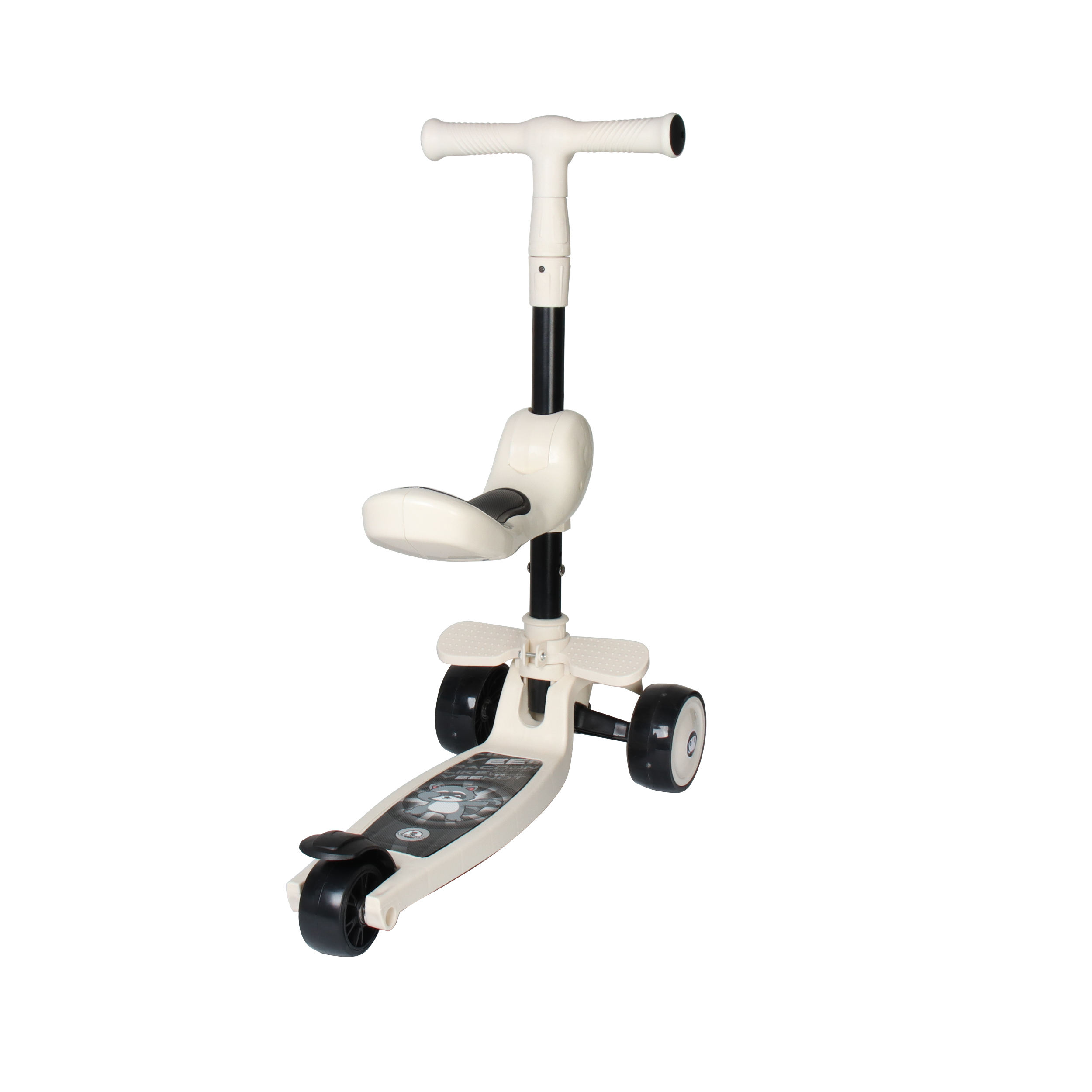 Самокат 3-х колесный COMIRON Yeenot Панда / E300/2 /уп 8/ белый