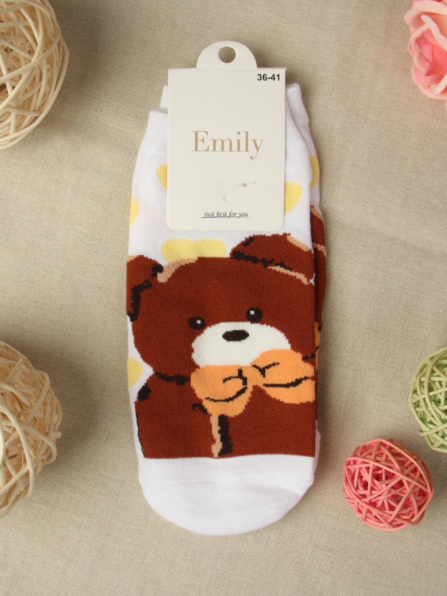 Носки р. 35-40 Медведь короткие / L813 /уп 10/1200/ ОДНА ПАРА/ МАРКА