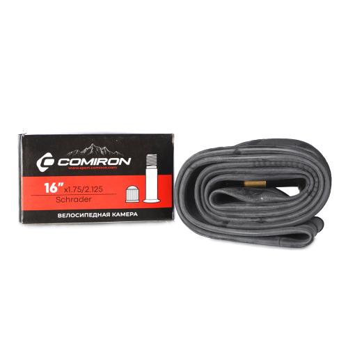 Камера для велосипеда бутиловая COMIRON 16 X1.75/2.125 Schrader 45mm 140g /уп50/