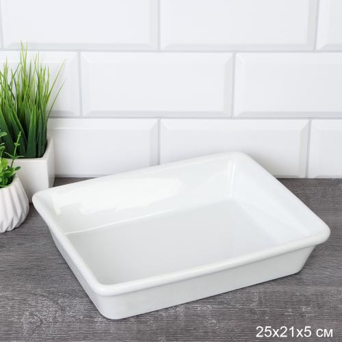 Форма прямоугольная для слоеного салата 25х20 см / WE-1299 /уп 10/