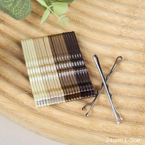 Невидимки для волос 24 штуки / NSAF-38 /уп 150/