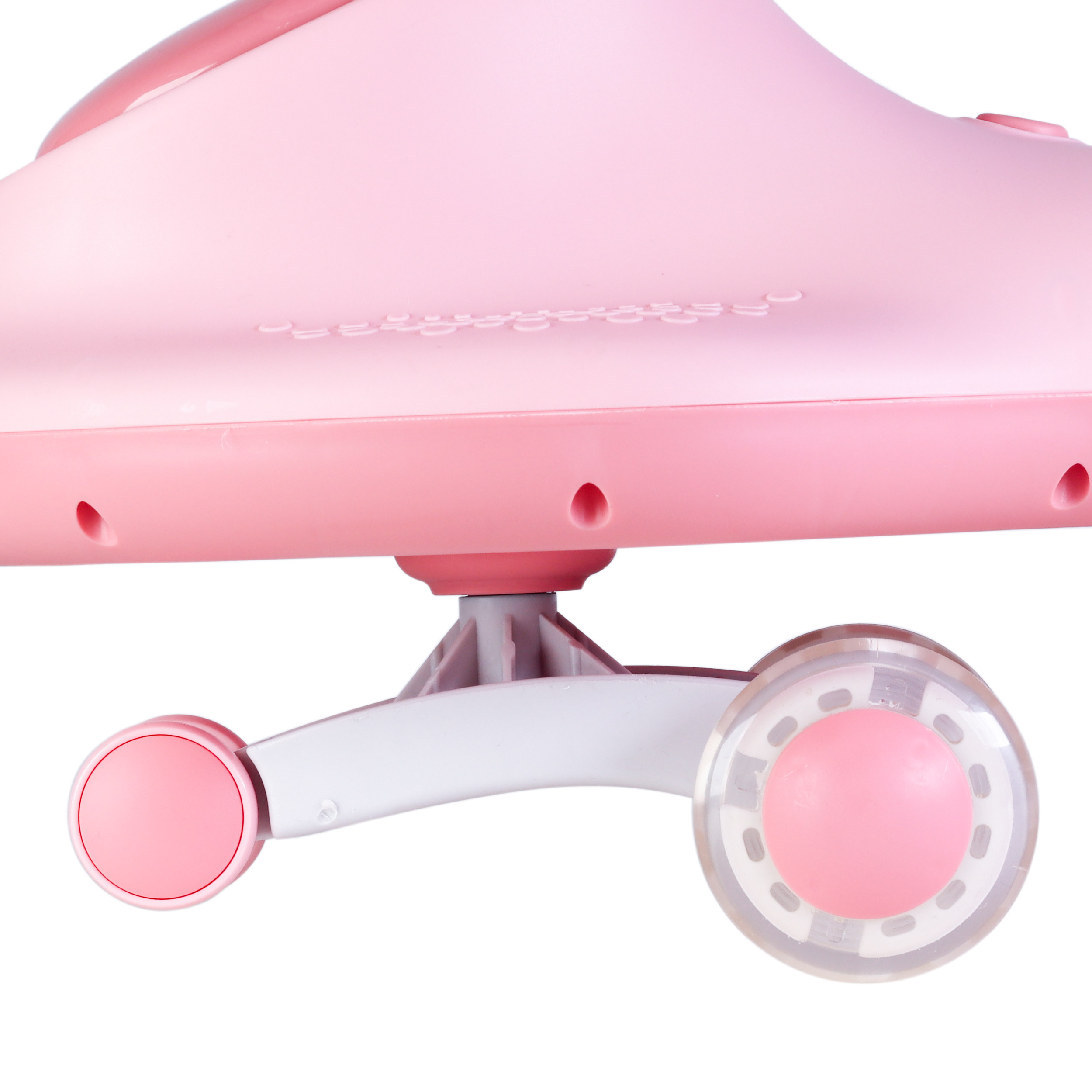 Толокар COMIRON CMR-8089 / светящиеся PU колеса 90 мм / Розовый / уп4