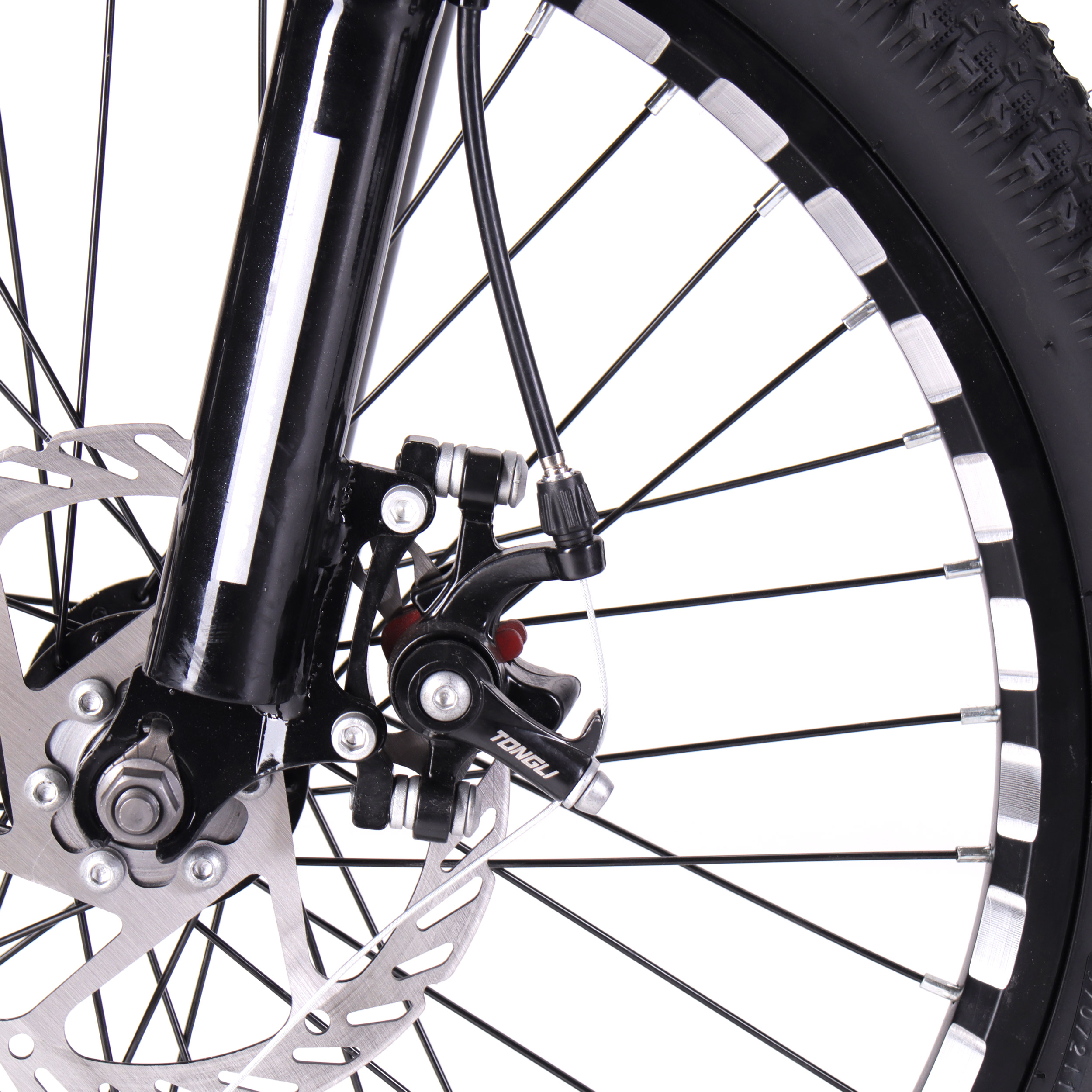 Велосипед 20" R20K COMIRON RAPID хаки матовый серебристо-чёрный глянцевый