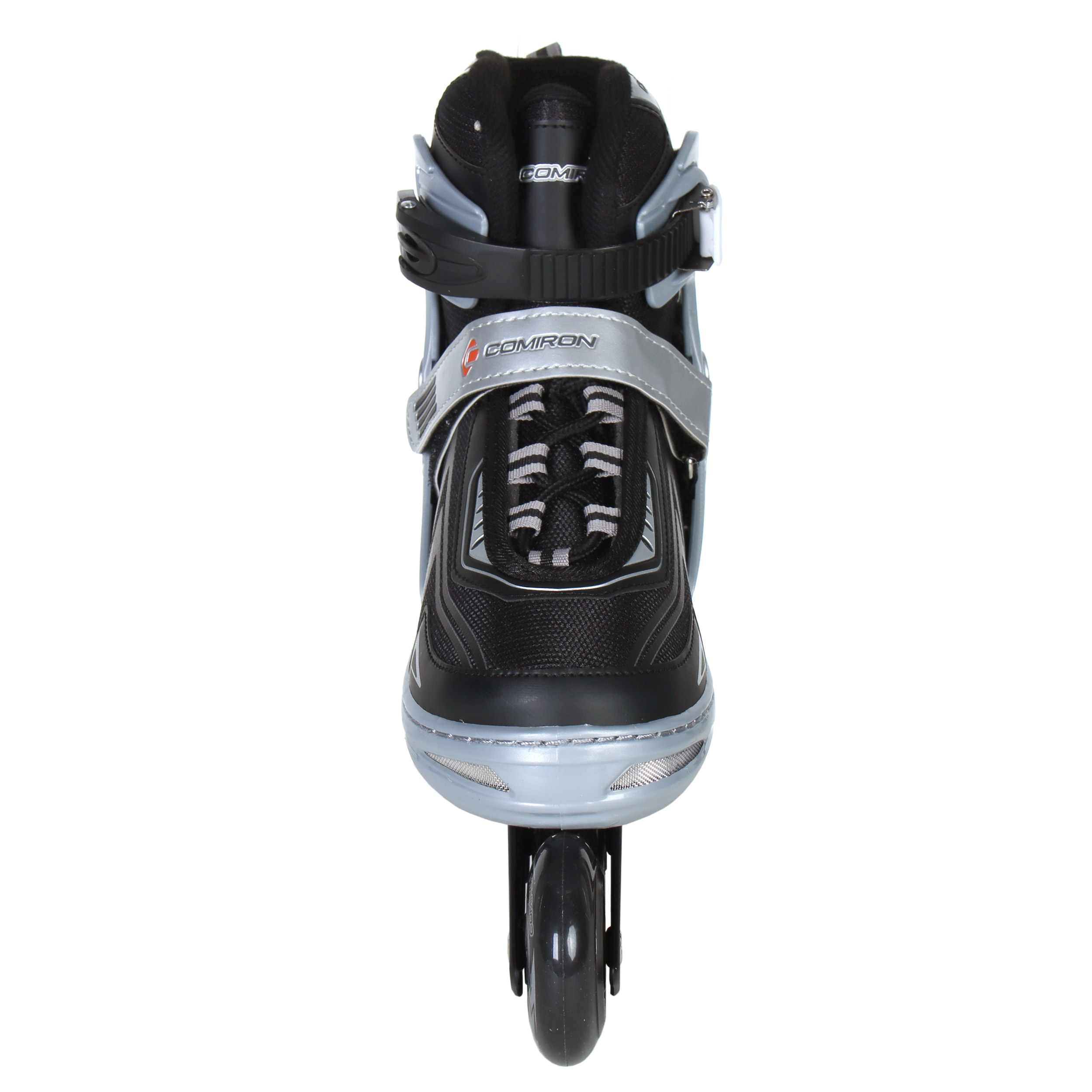 Роликовые коньки раздвижные COMIRON / BW-159 M/ PU колеса /уп 6/ (35-38) чёрные