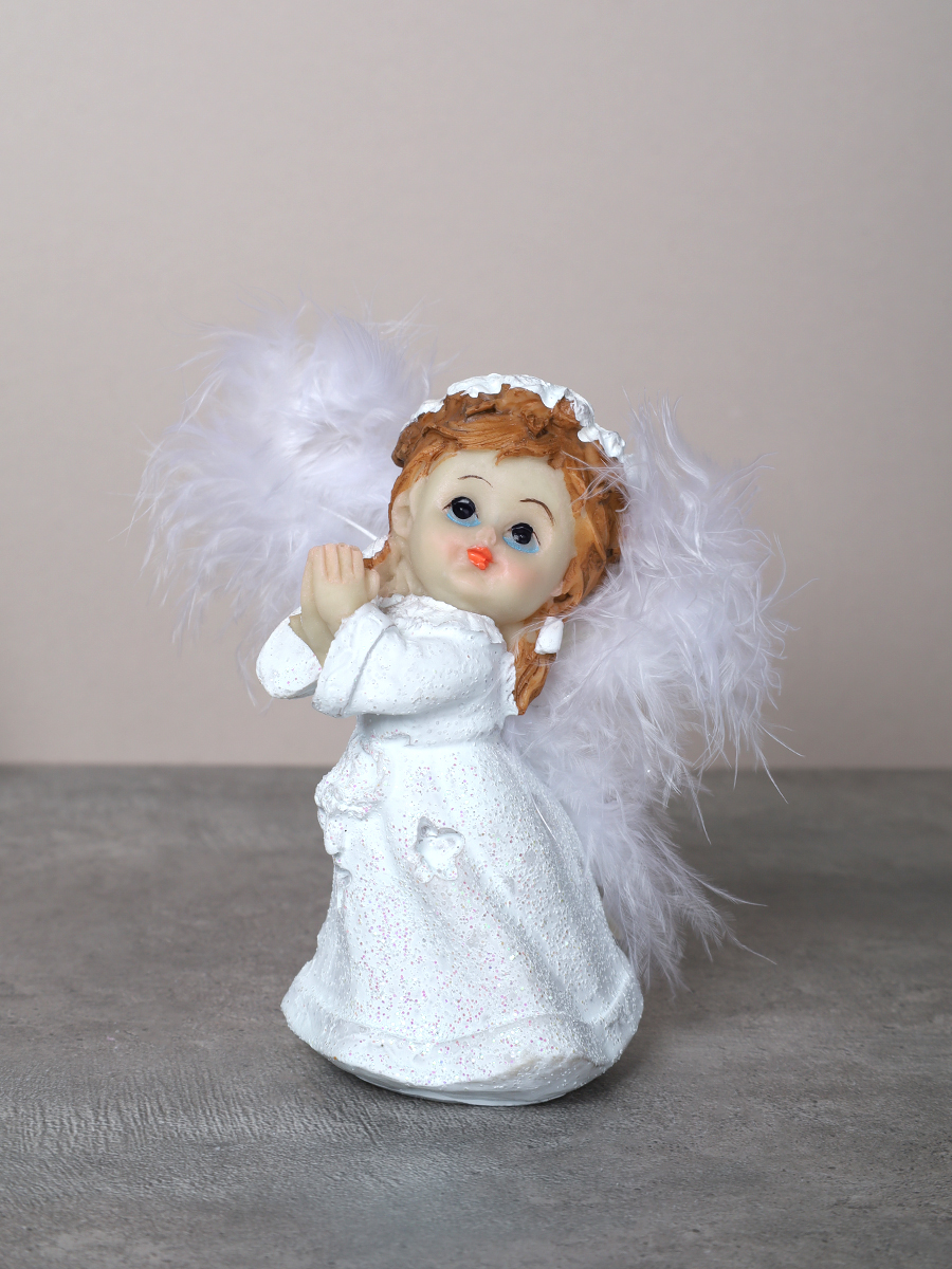 Фигурка Ангел 10 см / QТ34 /уп 4/144/крылья перо