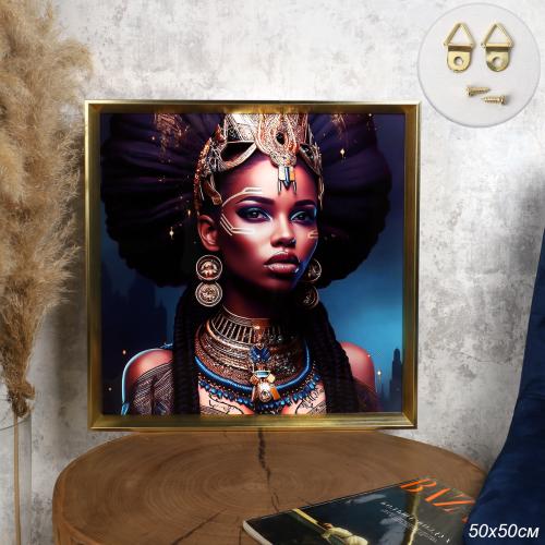 Картина 50х50 Африканка / RW-0351 /уп 24/