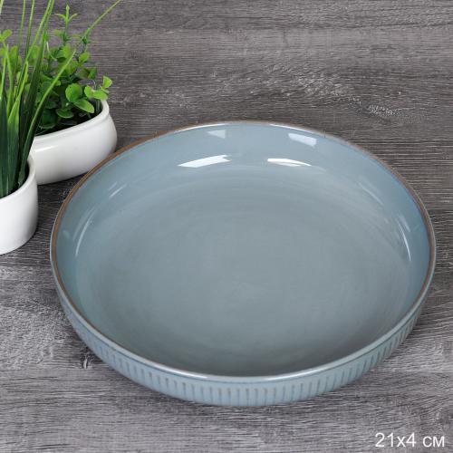 Тарелка глубокая суповая 750 мл 21 см / XD-364 /уп 48/