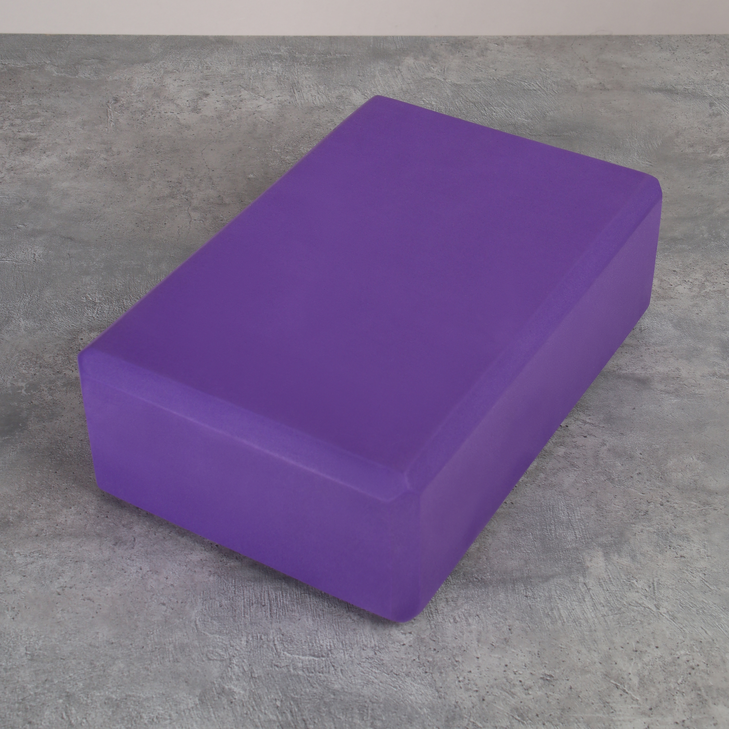 Блок для йоги и фитнеса спортивный 23*15*7.6 см / YJZ589/1 /уп 100/фиолетовый / АКЦИЯ