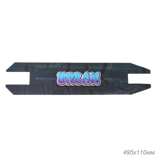 Шкурка противоскользящая для трюкового самоката GT300 чёрная размер 495х110мм (1000) /уп 100/ 