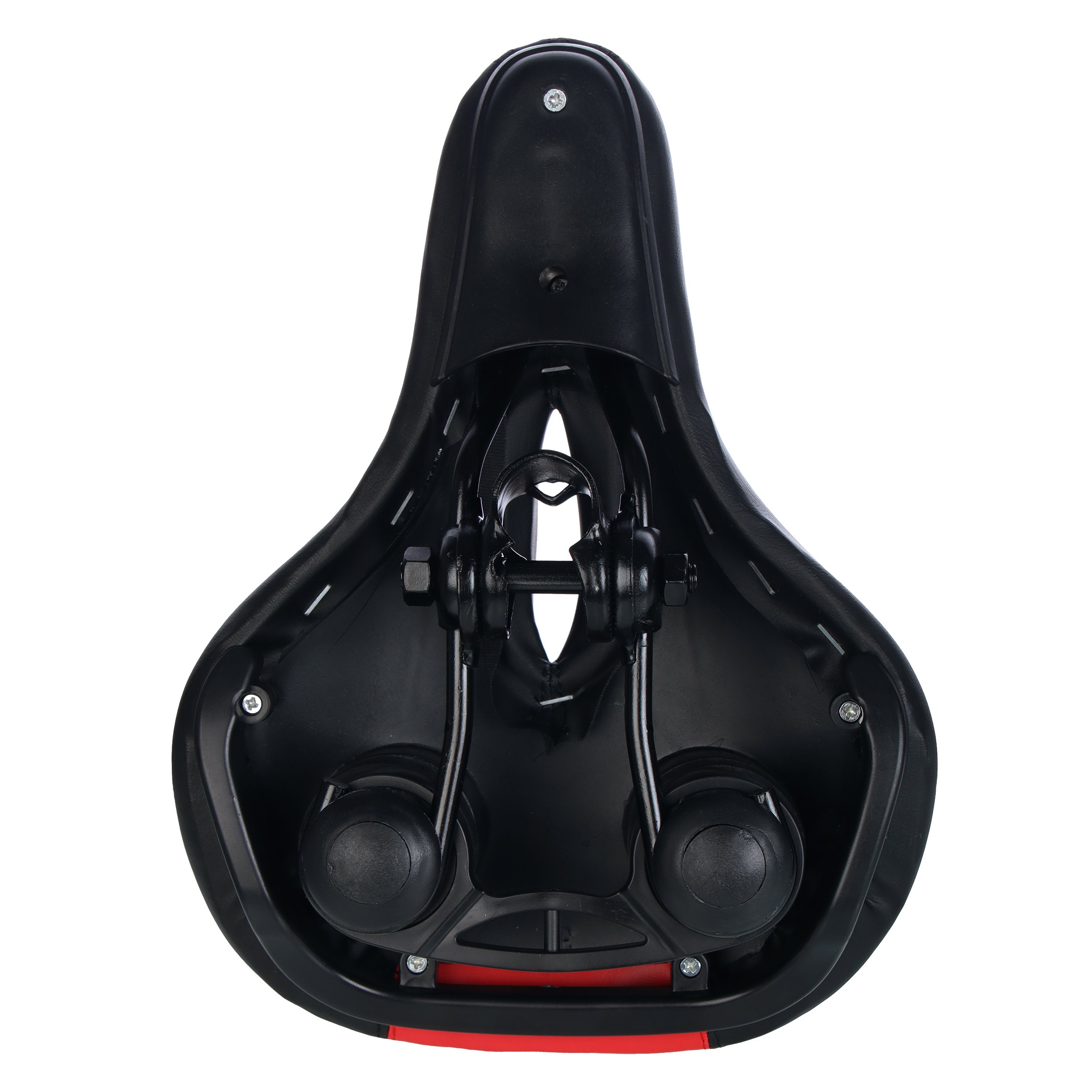 Седло для велосипеда комфортное Krypton HAY-AZ-006 чёрно-красное /уп 25/