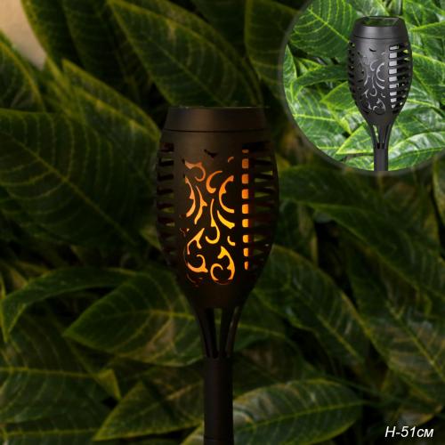 Светильник садовый на солнечной батарее 51 см Факел / 6006-1 /уп 105/
