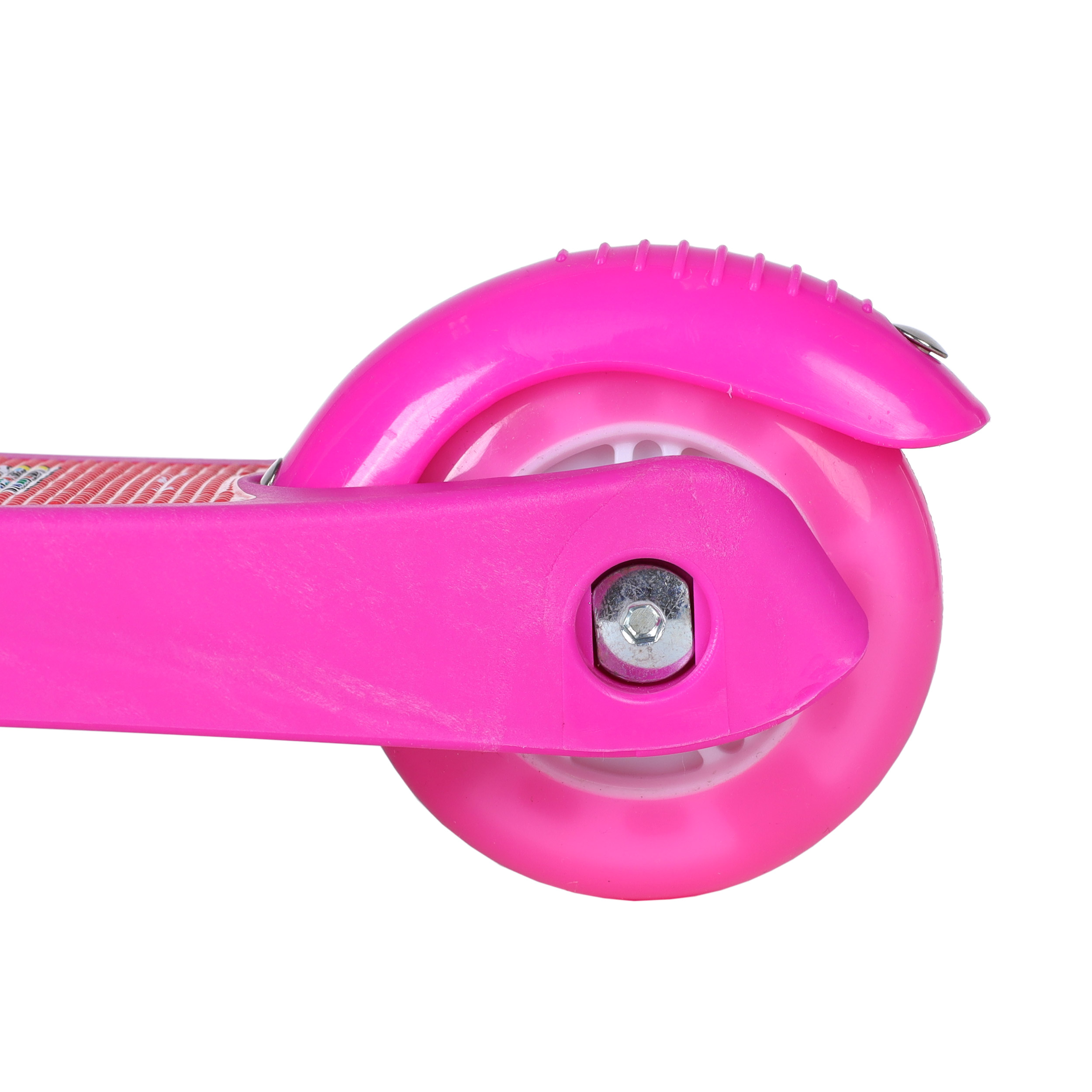 Самокат трехколесный облегчённый для детей от 2-х лет Yeenot GT2018-5, нагрузка до 30кг, вес 1,4кг, светящиеся колёса PU 110мм, цвет Фламинго БК/уп10