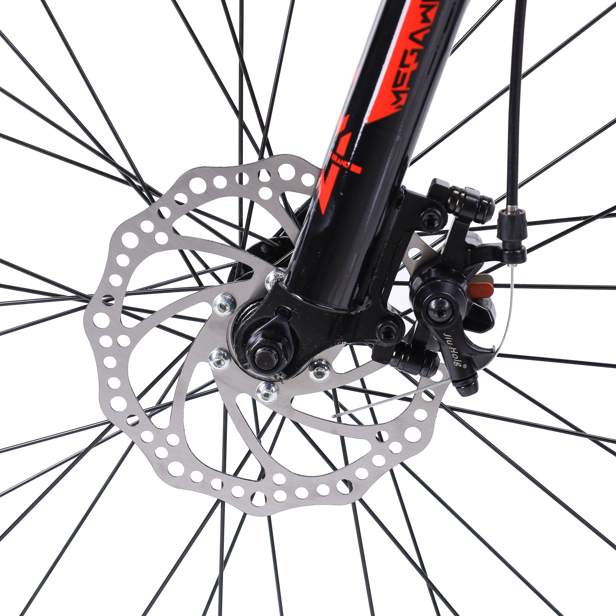 Велосипед 26" рама 17" 21sp  MEGAWHEELS DH чёрный-красный